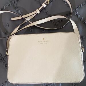 Kate Spade Cream Crossbody Bag with Gold Hardware